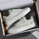 LIGHTNING X STORM Picasso paintings co-branded Xiaoxiang style casual lightning bread shoes couple canvas sports board shoes men and women D6227 soft blue 41