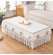 
New rectangular grilled stove cover electric oven cover tea table dustproof cover cloth mahjong table cloth can be customized pink little swan beige white cloth 13575-60cm high single layer yarn