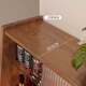 HOSHE solid wood side cabinet small apartment high cabinet kitchen wall integrated storage cabinet cabinet narrow side tea cabinet cabinet [Walnut color] side cabinet-50cm assembly