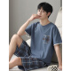 Calculat/Keen(CALCULAT/KEEN) CK pajamas for men summer pure cotton short sleeve thin large size youth cotton men's home clothing suit summer A679[Cotton] M [Suggested 80-110Jin[Jin equals 0.5 kg]]