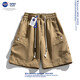Base de la NASA Japonés Retro Retro Policita Shorts Shorts Hombres de verano