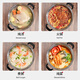 KEGOO soup pot, hot pot, gas stove, induction cooker, universal 28cm soup and porridge pot, thickened stainless steel KG114