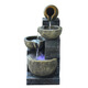 Nouveau Garden Waterscape Courtyard Décoration Ornements Crystal Ball Fortune Fountain Retro Fluit Water Ornements Circulation Eau 6627