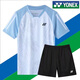 Yonex's new badminton uniform for men and women quick-drying breathable short-sleeved competition uniform for couples golf T-shirt customization watermelon red 9227 red shorts L