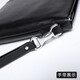 Aoyi men's handbag sheepskin handbag business genuine leather clutch envelope bag casual large capacity soft bag wallet black model large size [length 30 width 20.5 thickness 3.5 cm]

