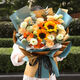 Huawang Flower Express Flower Gift Sunflower Bouquet Birthday Gifts for Elders, Leaders and Colleagues Same-day delivery within the same city Pepsi Shunyi Sunflower Champagne Korean Style Bouquet | DS934