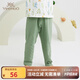 Yingshi (yeehoo) [mismo estilo en el centro comercial] Yingshi ropa para niños ropa para niños y niñas de mangas largas Basos camisa de pijamas bebés primavera y verano pantalones de color verde oliva ylcaj12006a 73 cm