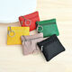 Hummer Mini New Small Card Bag, All-Match Key Bolet, Wallet de moneda de moda, almacenamiento compacto, billetera pequeña, cremallera, bolsa de monedas, negro suave