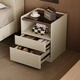 Lin's Home Italian Minimalist Home Bedroom Bedside Table Small Bedside Storage Cabinet 2025 New Lin's Wood Industry