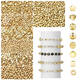 
100 oil sealing color-proof CCB beads Round bead square beads Five-pointed star love DIY hand-made beading material accessories 100 KC gold beads 6mm-14079