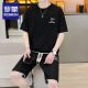 Romon Casual Sports Set Herren Waffel Summer Shorts Herren Matching atmungsaktives Kurzarm T-Shirt Herren-Set [Set] 6182 White 3xl (vorgeschlagen 175-195jin [Jin ist gleich 0,5 kg])