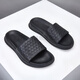 KLWP Hong Kong luxury high-end brand men's shoes summer slippers men's breathable outer wear sandals black British all-match flip flops black 41