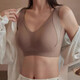 Woodpecker's new bra for women with large breasts, small lift, anti-sagging, anti-exposure bra, large size seamless steel rims for women, two-piece set, coffee color + skin color, M 60-80Jin Jin is equal to 0.5 kg