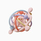 Newborn baby teether ball food grade silicone anti-eating hand chewing gum soothing rattle hand grasping ball chewing gum for teeth grinding blue teething gum 1 pack