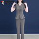 Pájaro carpintería (tucano) traje de gran tamaño de lujo de lujo nuevo estilo elegante y de moda oreja de madera camisa de manga corta pantalones casuales set de dos piezas 2xl