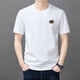 
Seven Wolf 240g heavy pure cotton short-sleeved T-shirt for men loose casual round neck base shirt T-shirt top men's clothing KSJY9922 white M 165 suggests 100-120Jin [Jin equals 0.5 kg]