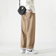
Playboy (PLAYBOY) pure cotton work pants for men's summer thin Japanese fashion brand pussy casual loose large size straight wide-leg long pants YHK9215 black L 110-130Jin [Jin equals 0.5 kg] can be worn