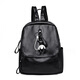 Neue koreanische Rucksack Mode koreanische Version Trendy Simple Schoolbag Frauenbag Rucksack vielseitige Computertasche Frauen schwarz mit Anhänger großer Größe