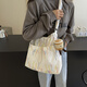 
viney's new canvas bag women's bag large capacity crossbody bag commuting birthday gift for girlfriend and wife [white] practical light luxury shoulder bag fashion brand high-end versatile casual tote bag