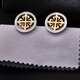 NOSSKISS New Gold and Silver Contrast Color Cufflinks High-end Simple Fashion Iris French Shirt Cuff Nails Birthday Gifts Golden Cross