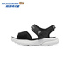 Skechers boys' open toe sandals 406512L black/BLK 27.5