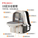 Mixi [New Product] Großkapazität Mehrfach Taps Leichte Rucksack Freizeit-Reisebereich Rucksack Female High School College Student Book Moonlight White