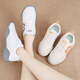 Zhedun (Zhedun) Frauenschuhe für Sommer Neue vielseitige Modesports-Frauen-Freizeitschuhe Ins Koreanische Version Leicht nicht rutschloser flacher Locked Little White Women's Schuhe NM-Q687 Gray 35