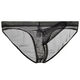 Sexy underwear thong for male adult masturbation transparent mesh sexy men's underwear black 2XL