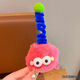 Cute and funny plush fried ugly doll antenna briquette hairpin female hair clip headdress class gift antenna twist clip mixed color