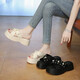 Tragen kleiner Duftpearl-Dick-Soled-Pantoffeln für Frauen Sommer 2025 Neue Hochseeland-Sandalen 6 cm erhöht kleiner Menschen schwarz 37