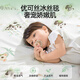 莫尔兔夏凉被婴儿冰丝盖毯夏季凉感空调被子薄款宝宝小毯子新生儿童专用 森语熊猫丨冰感优可丝 90*120cm【10A抗菌透气】