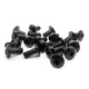 Huilid cross slot large flat head screw, grade 4.8 carbon steel black zinc M2.5M3M44/5/6/8/10/12--50mm M34 head diameter 7 65Kg About 177596