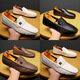 YRC Yierkang 2025 Summer Nuevos zapatos Doudou Estilo coreano All-Match All-Match Tendy Zapatos para hombres con cuero casual 825 White (el tamaño corto es pequeño y recomendado para elegir una talla más grande) 39
