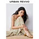 UR [Zhong Chuxi co-branded model] 2025 autumn new women's vacation style floral dress UYL750113 beige print S