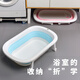 Special bathtub for pet puppies, lying cushion, suspension pad, anti-choking Bichon Teddy bathtub, folding small dog bath mat + bath brush