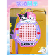 
IGNB cartoon Kulomi decompression magnetic absorbing steel ball painting board keychain Melody school bag pendant maze beads toy [magnetic absorbing steel ball painting board] Yugou Gui