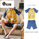 Mikeshan 100% pure cotton pajamas for men's spring and summer shorts for shorts Korean style cartoon students and middle-aged and young people can wear outside 1283# S small code 143-150b