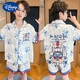 Disney Boys Ice Silk Pyjamas Sommer Cartoon Kurzärärmelbabykinder mittelgroße Kinder Home Kleidung Jungen Dünne Klimaanlagen Q ICE Seiden Doppelkürzel 6630# Pink Beaver 170 Größe 10 Empfohlene Höhe [100-110 cm]