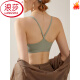 浪莎（LangSha）美背2025新款网红透气运动瑜伽背心吊带文胸罩小胸聚拢裹胸抹胸女 黑色1件 S 65C 70AB