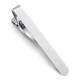 Men's formal wear silver tie clip fashionable simple Korean version metal collar clip business professional security tie clip black Z1032