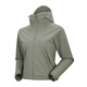 Kailas Solid Color Sports Outdoor Mountaineering winddichte spritzproofes Kapuze-Softschalenjacke Frauen im Stil Schwarz L.