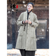 
German quality Zen clothing cotton linen cotton clothing for women in winter Buddhist Zen women's clothing for lay Buddhist clothing for women Chinese cotton jacket mid-length robe Tea brown (ticket dye) cotton coat + bronze black plus velvet pants 6191# All size