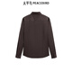 PEACEBIRD Men's Wear Shopping Mall Same Style Casual Shirt Sven Shirt Textured Wool Shirt B1CAE4B19 Brown 1 M