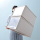 Ju Hakka drawer clothing storage box thickened transparent wardrobe sorting box storage box extra large plastic clothing storage box F3523 first floor