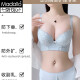 莫代尔高端小胸显大聚拢收副乳文胸矫正外扩加厚上托防下垂调整型内衣女 莫兰迪紫套装 70B