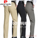 Pierre Cardin Summer Business im mittleren Alter von Männern Casual Hosen für Männer purer Baumwollsommer dünne losen, geraden Vater mittleren Alters Langer Hosen Graues Dünn 679 Armee Größe 30 (Taillenumfang 2,3 Fuß)