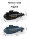 
Xianniu small remote control nuclear submarine submarine charging hovercraft toy boat speedboat mini waterproof fish tank battery speedboat silver red 2.4G standard - battery delivery screwdriver