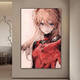 咏幻福音战士挂画明日香绫波丽装饰画初号机动漫女孩玄关画 EVA05 80*12035MM厚铝合金拉丝金色