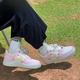 Nike (Nike) NikikeAir Force 1 Air Force One Pink White Four Hook AF1 Mode Frauenschuhe IB2574-600 IB3881-001 36