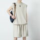 Brangdy2025 Neuer Sommer Boy Casual Sports -Anzug Trendy vielseitig gutaussehender junger Mann hübsches Set 5155 Grau L.